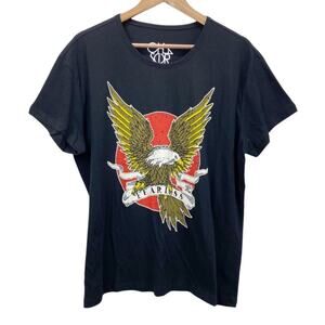 Chaser Womens Graphic T-Shirt 1X Eagle Fearless Biker Americana Streetwear Edgy